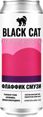 Блэк Кэт Флаффик Смузи Розовая Гуава, Клубника, Черная Смородина