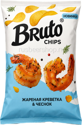 БРУТО КРАФТ Чипсы Жареная Креветка И Чеснок