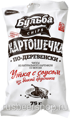 Бульба Чипсы Утка С Соусом Из Дикой Брусники