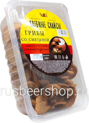 ЧХ Хлебные Слайсы Грибы Со Сметаной